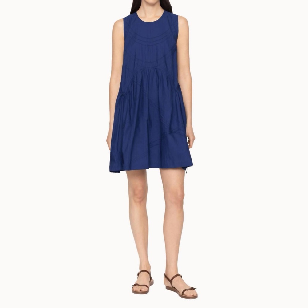NWT Sea New York Camden sleeveless dress, size L, Blueberry